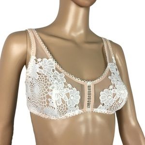 Victoria's Secret Bralette Dream Angels Pink/White